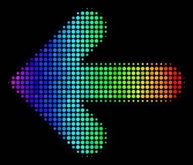 Sol spektrum piksel ok simgesi