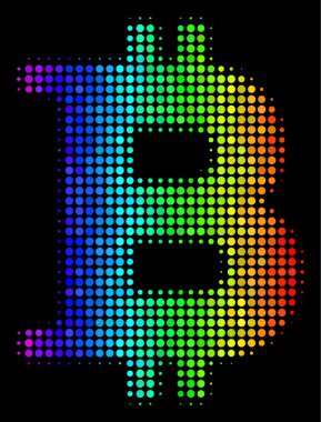 Spektrum nokta Bitcoin simgesi