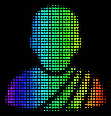 Spektrum nokta Budist keşiş simgesi