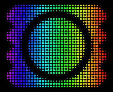 Spektrum piksel prezervatif paket simgesi