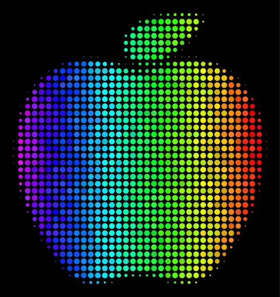 Punto brillante icono de Apple — Vector de stock