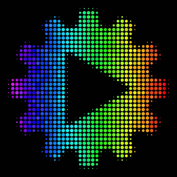 Icono de automatización punteada de colores — Archivo Imágenes Vectoriales
