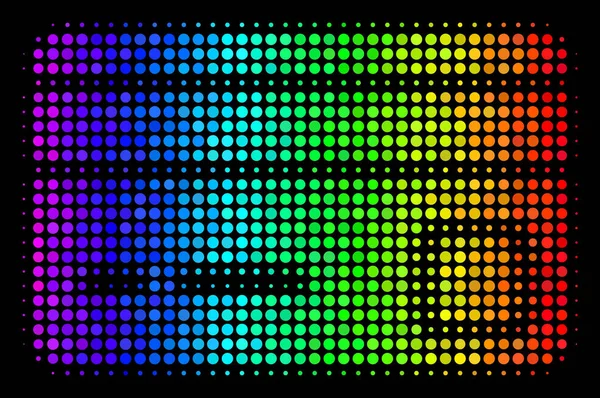 Spectrum Pixel Bank Card Icon — Stock Vector