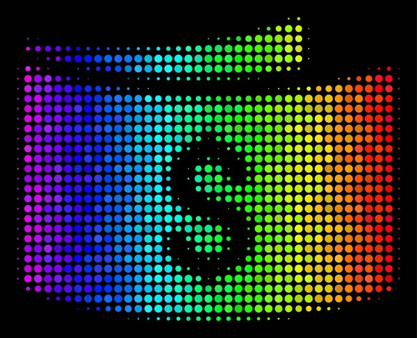 สีไอคอนธนบัตรจุด — ภาพเวกเตอร์สต็อก