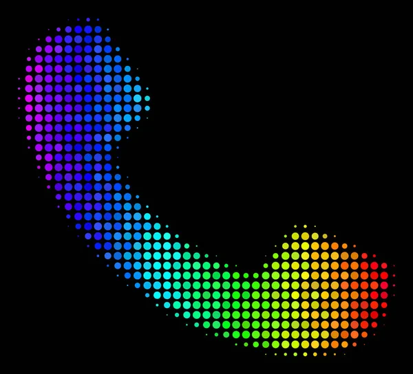 Icono de llamada punteada de colores — Archivo Imágenes Vectoriales