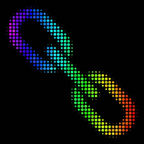 Φάσμα εικονίδιο αλυσίδας Pixel — Διανυσματικό Αρχείο