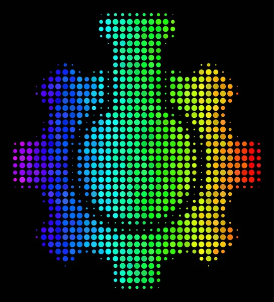 虹色の点線の化学業界のアイコン — ストックベクタ