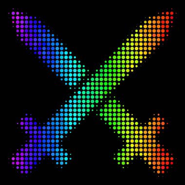 Spektrum piksel geçiş kılıç simgesi