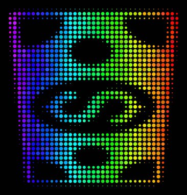 Renkli noktayı Doları banknot simgesi