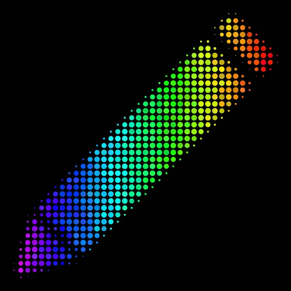 Gekleurde gestippelde bewerken potloodpictogram — Stockvector
