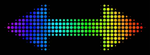 Barevné tečky Exchange šipky ikona — Stockový vektor