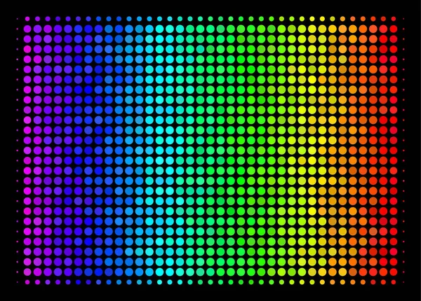 Spectrum prickade fylld Rectange ikon — Stock vektor