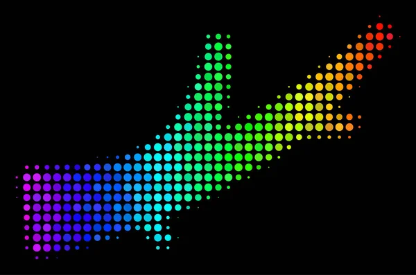 Icône de bois de chauffage pixel coloré spectral — Image vectorielle