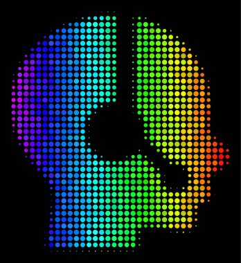 Spektral renkli noktayı işleç simgesi