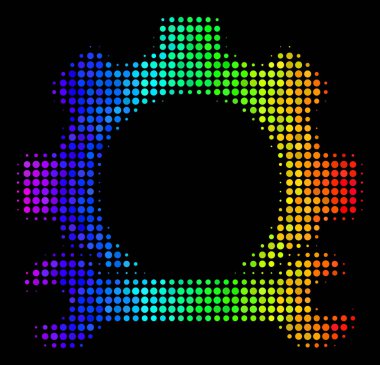 Renkli piksel hizmet araçlar simgesi