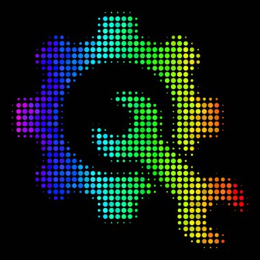 Parlak servis araçları simge noktalı