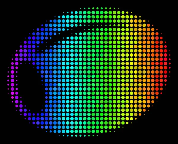 Regenboog gekleurde stip Olive pictogram — Stockvector
