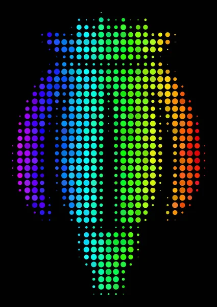 Ikonę maku spektralnej kolorowe kropki — Wektor stockowy