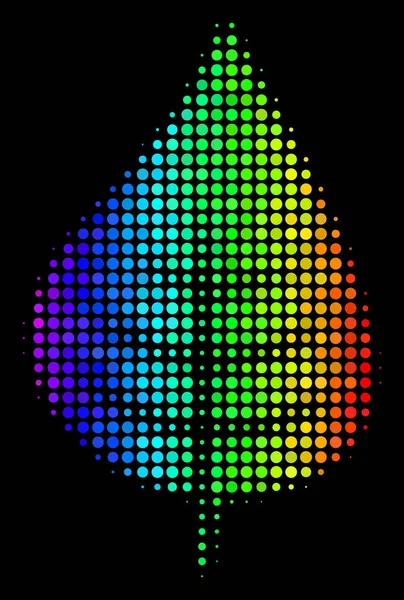 Spectrum bezaaid Plant blad pictogram — Stockvector