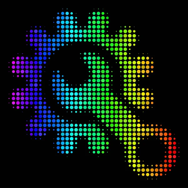 スペクトルの色ピクセルのサービス ツール アイコン — ストックベクタ