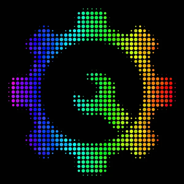 스펙트럼 픽셀 서비스 도구 아이콘 — 스톡 벡터