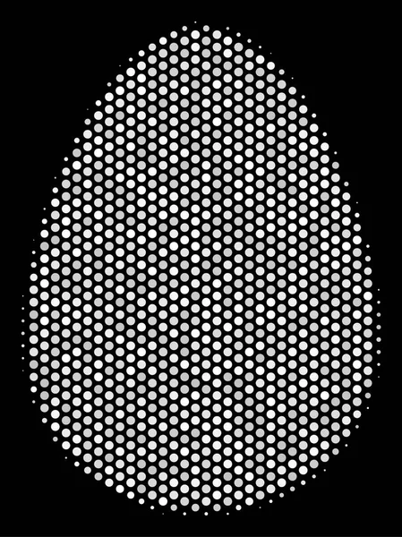 卵白ピクセル アイコン — ストックベクタ