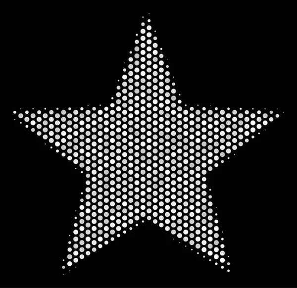 Ikona hvězdičky bílé Pixelated ohňostroj — Stockový vektor