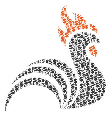 Horoz bileşimi Doları ve noktalar