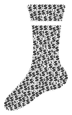 Çorap bileşimi Doları ve noktalar