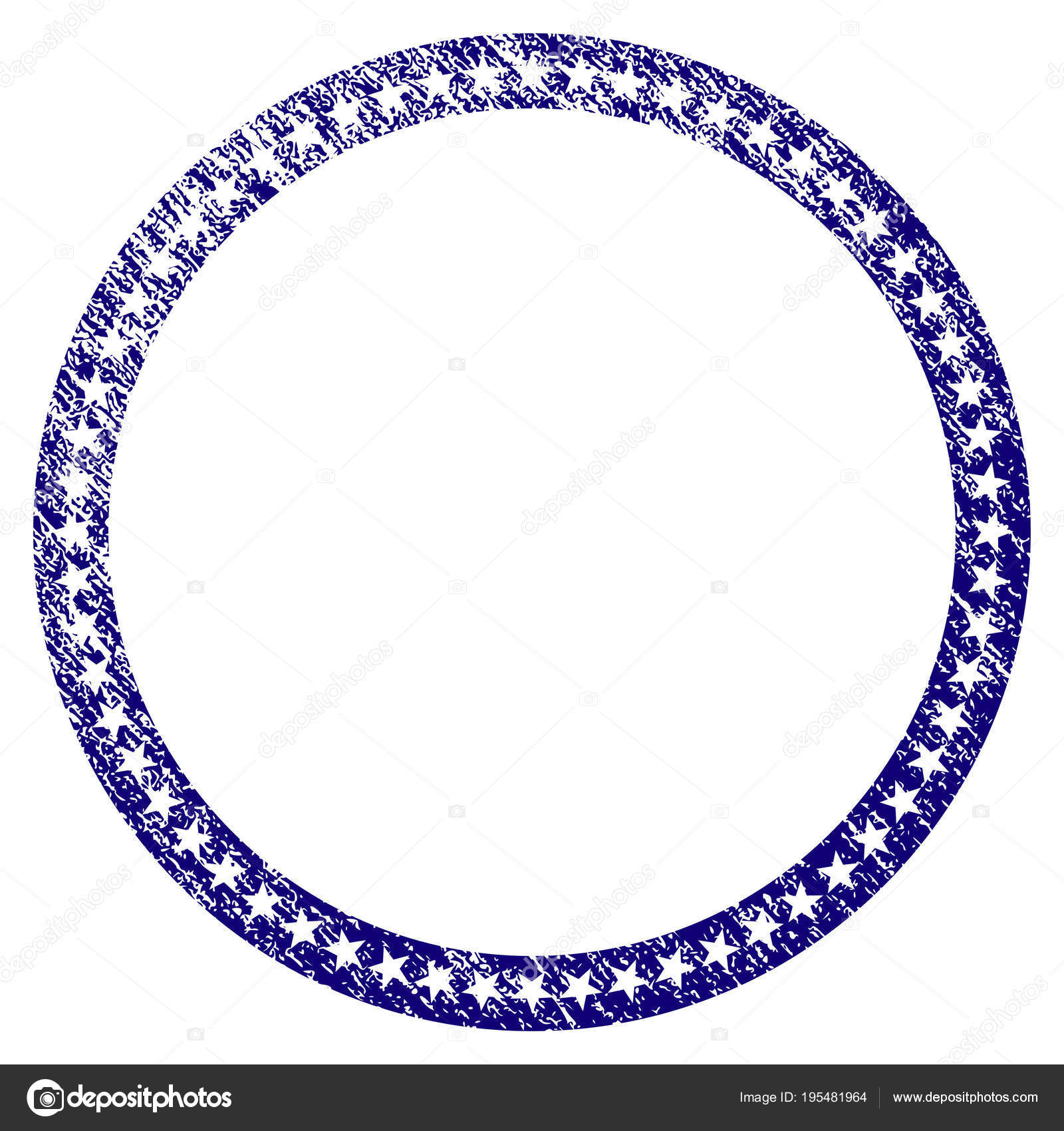 Grunge Textured Star Circle Frame Stock Vector Ahasoft 195481964 Star Circle Frame Grunge Textured Template Vector Draft Element With Grainy Design And Scratched Texture In Blue Color Designed For Overlay Watermarks