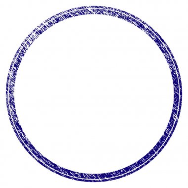 Grunge dokulu çift daire çerçeve