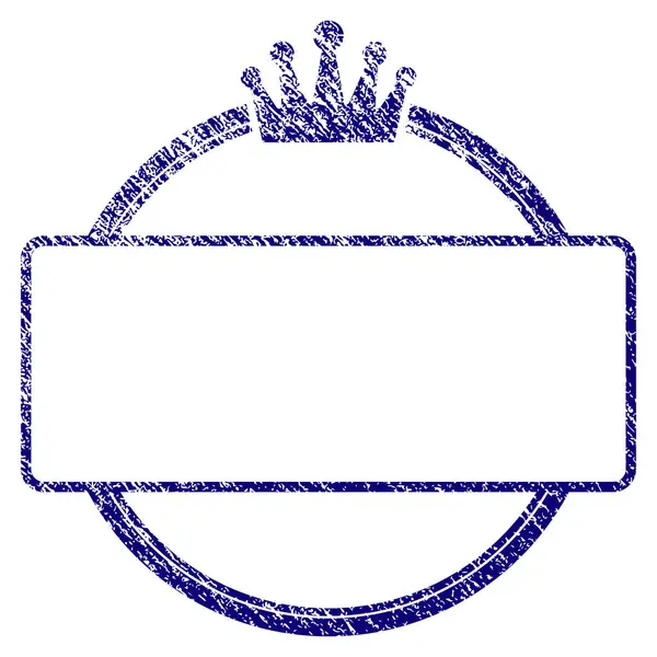 Grunge strutturato corona rotonda e rettangolo telaio — Vettoriale Stock