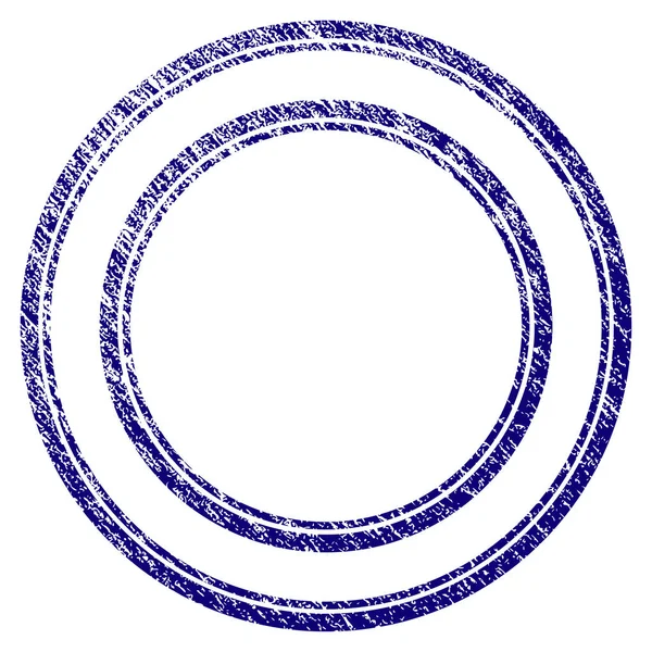 Grunge textura doble círculo marco — Archivo Imágenes Vectoriales