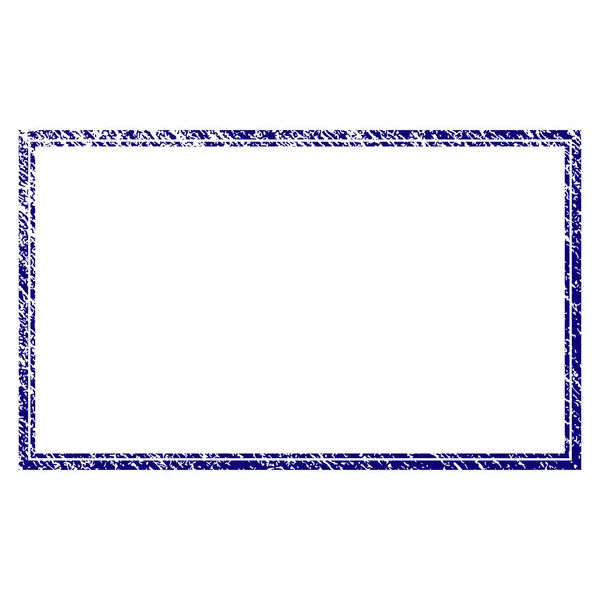 Грандж текстурований подвійний прямокутник рамка — стоковий вектор