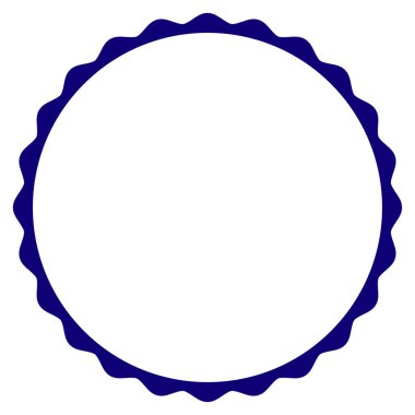 Sertifika rozet dairesel çerçeve şablon