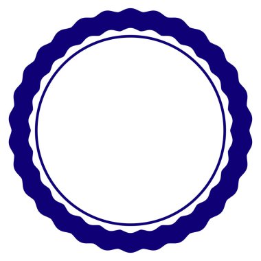 Sertifika yuvarlak rozet çerçeve şablon