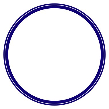 Çift Kişilik Daire çerçeve şablon