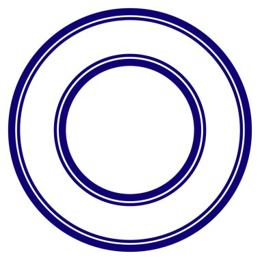 Çift Kişilik Daire çerçeve şablon