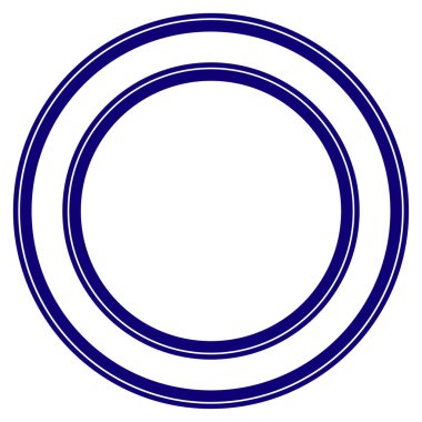 Çift Kişilik Daire çerçeve şablon