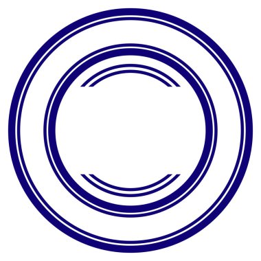 Çift Kişilik Daire çerçeve şablon