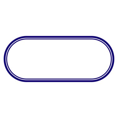 Çift yuvarlak çerçeve şablon