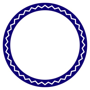 Yuvarlak rozet mühür şablonu