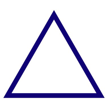 Üçgen çerçeve şablon