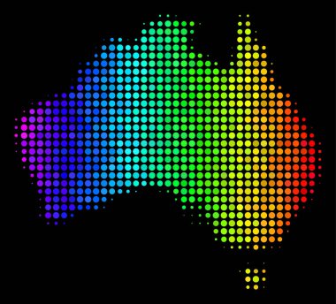 Spektrum nokta Avustralya harita