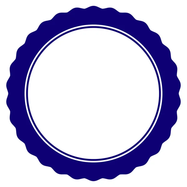 Modèle de cadre de rosette de certificat — Image vectorielle