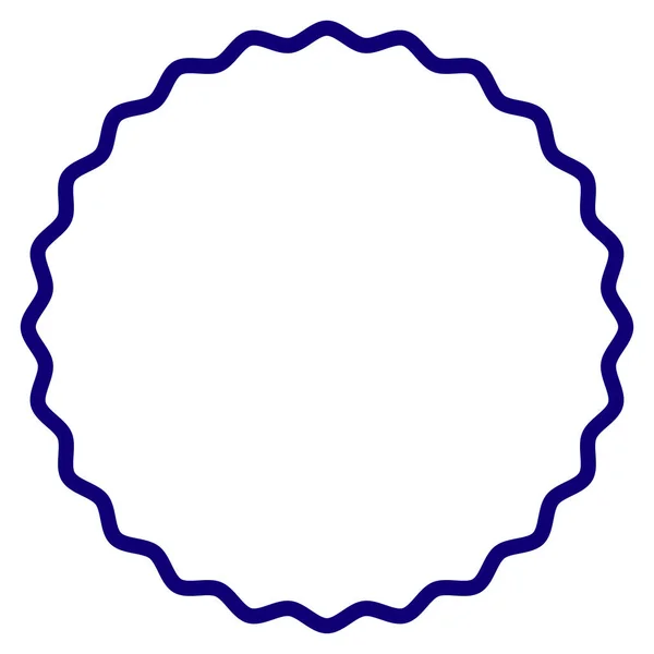 Modèle de cadre rond de rosette de certificat — Image vectorielle