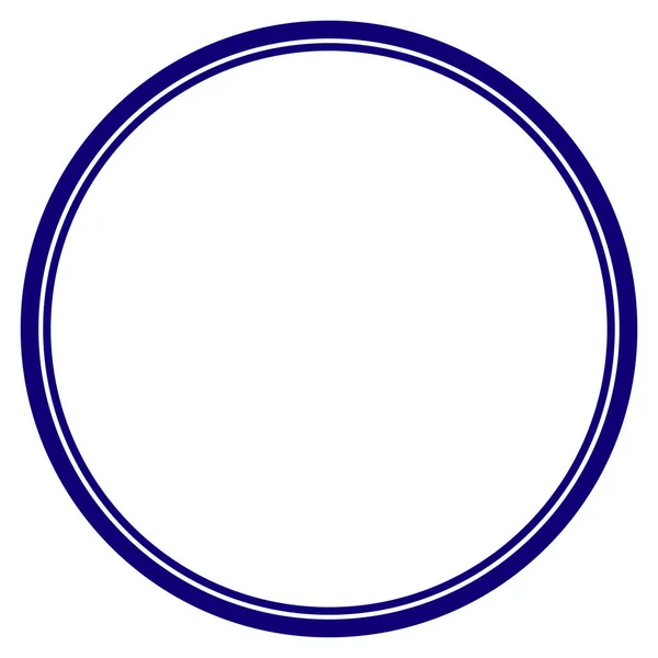 Plantilla de marco de círculo doble — Archivo Imágenes Vectoriales