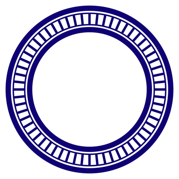 Dubbla cirklar ram mall — Stock vektor