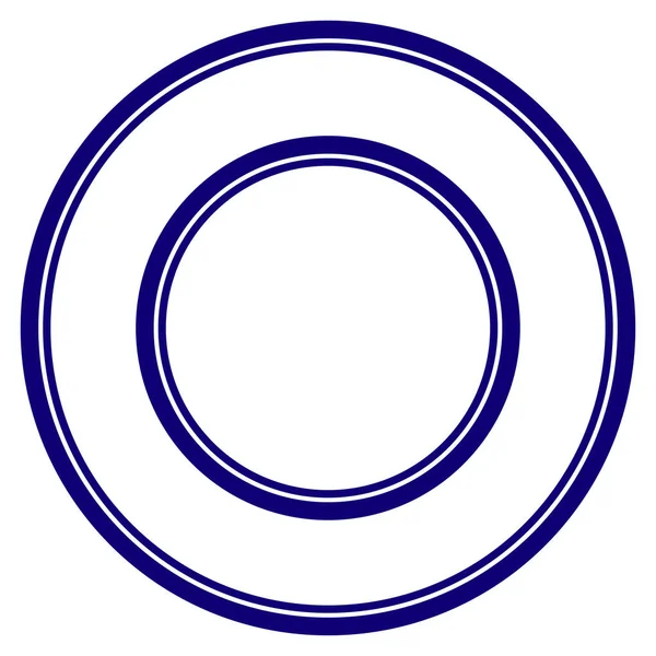 Шаблон двойного круга — стоковый вектор