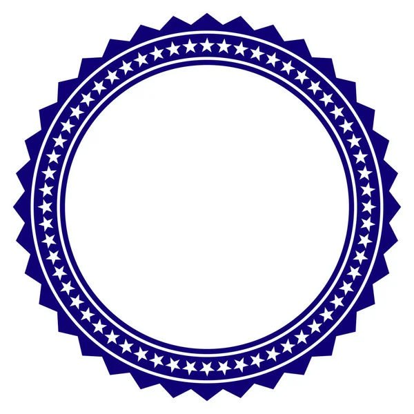 Plantilla de marco circular de estrella Rosette — Vector de stock